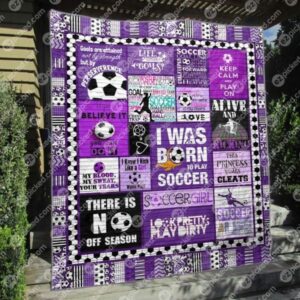 Kick Like A Girl Quilt Blanket No96  Quilt